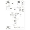 Contemporary flush mount ceiling light Sollux Lighting Ceiling lamp QUAD 1 anthracite