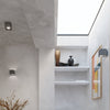 Modern flush ceiling lamp Sollux Lighting Ceiling lamp QUAD 1 anthracite