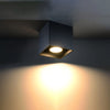 Flush ceiling lamp design Sollux Lighting Ceiling Lamp QUAD 1 Black