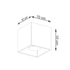 Functional Sollux Lighting Ceiling Lamp QUAD 1 Gold Illumination
