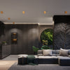 Chic Sollux Lighting Ceiling Lamp QUAD 1 Gold in Bedroom

