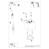 Ceiling lamp QUAD 1 grey