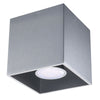 LED lighting Sollux Lighting Ceiling Lamp QUAD 1 Grey