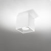 Stylish flush ceiling lights Sollux Lighting Ceiling Lamp QUAD 1 White