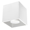  PRODUCT NAME: Sollux Lighting Ceiling Lamp QUAD 1 White  PRODUCT FEATURES: The Quad Collection offers a wide range of lamps - hanging, wall, ceiling - in different colors. This is a great advantage, especially for those who want to organize their apartment in a uniform way. This does not mean, however, that all lamps must be of the same color. By drifting between different color variants from the same collection you can get an extremely interesting arrangement of lighting. Modern Quad lamps are simply the 
