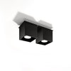 Modern Sollux Lighting Ceiling Lamp QUAD 2 Black flush mount light