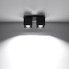 Sollux Lighting Ceiling Lamp QUAD 2 Black ceiling lights for stylish homes