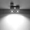 Contemporary Sollux Lighting Ceiling Lamp QUAD 2 Grey ceiling lights