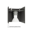 Elegant ceiling lamp Sollux Lighting Ceiling Lamp QUAD 2 White