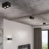 Modern flush ceiling lights with Sollux Lighting Ceiling lamp QUAD black