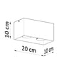 Ceiling lamp QUAD grey