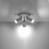 Elegant Sollux Lighting Ceiling lamp RING 3P white for stylish interiors