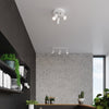 Adjustable Sollux Lighting Ceiling lamp RING 3P white for versatile illumination