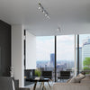 Directional led lights Sollux LightingCeiling lamp RING 4L chrome