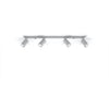 Semi flush mount lighting with Sollux Lighting Ceiling lamp RING 4L grey