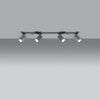 Stylish ceiling lights Sollux Lighting Ceiling lamp RING 4L grey