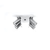 Semi flush ceiling lights Sollux Lighting Ceiling lamp RING 4 chrome