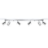 Led lights Sollux Lighting Ceiling lamp RING 6L chrome