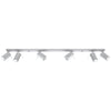 Functional Sollux Lighting Ceiling lamp RING 6L grey for modern lighting semi flush ceiling.