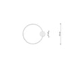 Sleek flush ceiling lamp Sollux Lighting Ceiling lamp RIO 55 white 4000K
