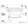 "White flush ceiling lights Sollux Lighting RIO 78"
