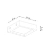 LED ceiling lights flush mount Sollux Lighting Ceiling Lamp RIZA Concrete