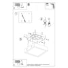 Square flush mount ceiling light Sollux Lighting Ceiling Lamp RIZA Concrete

