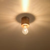 Flush lights for ceiling by Sollux Lighting Ceiling lamp SALGADO natural wood