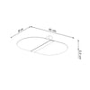 Minimalist flush mount ceiling light Sollux Lighting SALIA
