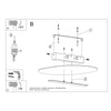 Chrome detail ceiling lights Sollux Lighting SALIA