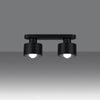 Industrial-style Sollux Lighting Ceiling Lamp SAVAR 2 black