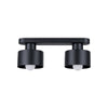 Black Sollux Lighting Ceiling Lamp SAVAR 2 with minimalist design