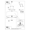 Black flush mount light fixtures by Sollux Lighting SKALA 30 black