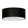 LED flush mount light in black by Sollux Lighting  SKALA 30 
