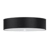 Bright flush mount light Sollux Lighting Ceiling lamp SKALA 50 black
