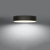 Stylish flush ceiling lamp Sollux Lighting Ceiling lamp SKALA 60 black