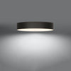 Stylish flush ceiling lamp Sollux Lighting Ceiling lamp SKALA 80 black