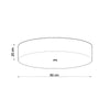 Modern flush mount ceiling light Sollux Lighting Ceiling lamp SKALA 80 black
