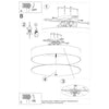Elegant flush ceiling lights Sollux Lighting Ceiling lamp SKALA 80 black