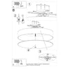 Bright flush mount light Sollux Lighting Ceiling lamp SKALA 90 black