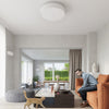 Stylish flush mount light fitting Sollux Lighting Ceiling lamp SKALA 90 white