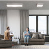 Stylish flush mount ceiling light Sollux Lighting SQUARE 1 White for corridors
