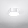 Unique hexagonal shape for modern interiors Ceiling lamp SUNDE 11 white