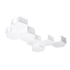 Low-profile white flush light Sollux Lighting Ceiling lamp SUNDE 15 white