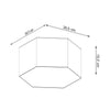 Geometric ceiling lamp Sollux Lighting Ceiling lamp SUNDE 15 white