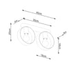 Illuminate your home with Sollux Lighting Ceiling Lamp TITRAN 2 White
