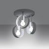 Chic Sollux Lighting Ceiling lamp TITRAN 3 white  adds sophistication