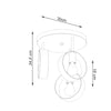 Stylish Sollux Lighting Ceiling lamp TITRAN 3 white  for modern interiors