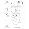 Experience warmth and style with Sollux Lighting Ceiling lamp TITRAN 3 white