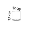 Contemporary flush ceiling lamp Sollux Lighting Ceiling Lamp TIUBE Grey for bright spaces